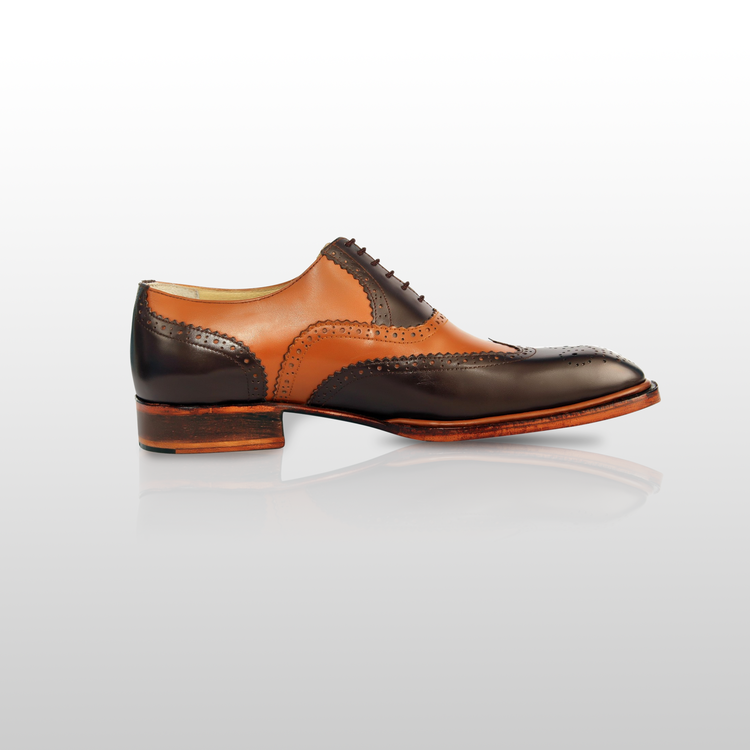 OATES - Exquisite Handcrafted Italian Style Brown Oxford Dress Shoe
