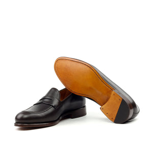 Unique Handcrafted Black Slip-on Loafer
